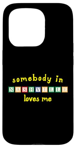 Somebody In Nashville Loves Me with Kids 積み木 スマホケース iPhone 15 Pro 用