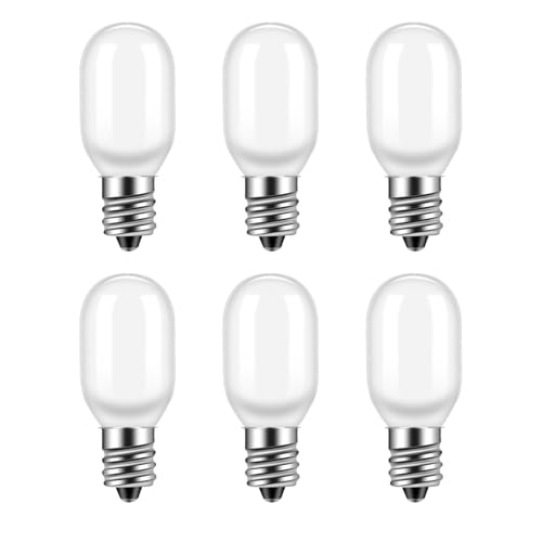 6PCS Christmas Village Replacement Light Bulbs T20 LED Lights Bulb E12 Base