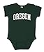 State of Oregon College Style White Fashion Baby Creeper Boys Girls Infant Bodysuit, Forest Green, 12M
