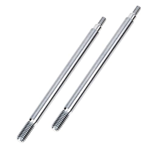 Titanium Alloy Shock Absorber Shaft Rear for ARRMA 6S 1/7 Mojave/Kraton/Notorious/Outcast/BigRock,TC4 2PCS Shock Absorbing RC Drive Shaft Upgraded...