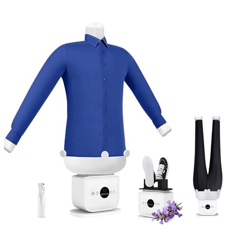 LYNNEYING Machine À Repasser Automatique 2026 Upgrade, Vaporisateur À Vapeur Portable, Séchage Rapide En 8–10 Min, Sèche-Linge Et Éliminateur De Plis Sans Main Pour Pantalons/T-Shirts(A)