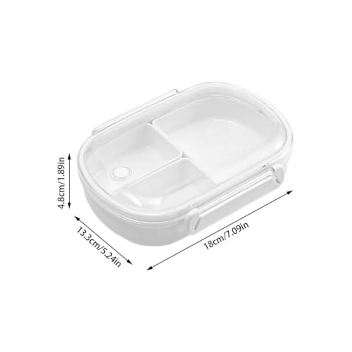 Lunch Box Containers, Small Compact Durable Versatile Leak-Proof 2 Compartments Bento Box with Removable Snack,Lightweight Portable Lunch Containers for Work Travel Picnics and Daily Use - image 7