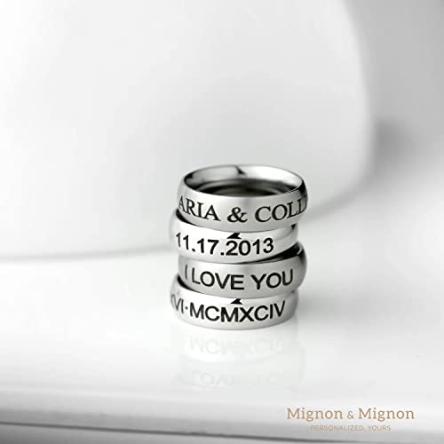 Personalized Ring Custom Engraved Ring Personalized Dad Gift Mens Ring Personalized Gifts For Him Personalized Gifts For Father's Day Personalized Mens Gift Promise Ring - Rr3 #TOP1