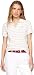 Tommy Hilfiger Damen Poloshirt Kurzarm Stripe Slim Fit, Weiß (Breton STP/Ecru/Classic Beige), S