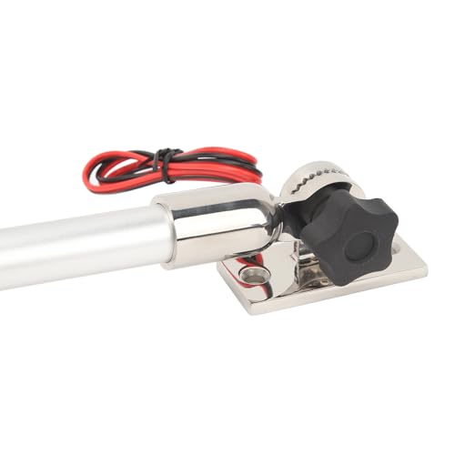 Luz de Navegação do Barco, Luz de Popa Dobrável Led de Alto Brilho Com Visibilidade de 2nm Inoxidáve