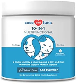 10 in 1 Multivitamin for Dogs - Multivitamin for Dogs, Glucosamine, Vitamin C for Dogs, Dog Vitamins and Supplements, Milk Thistle for Dogs, DHA, EPA, Vitamin B for Dogs, Dog Immune Supplement