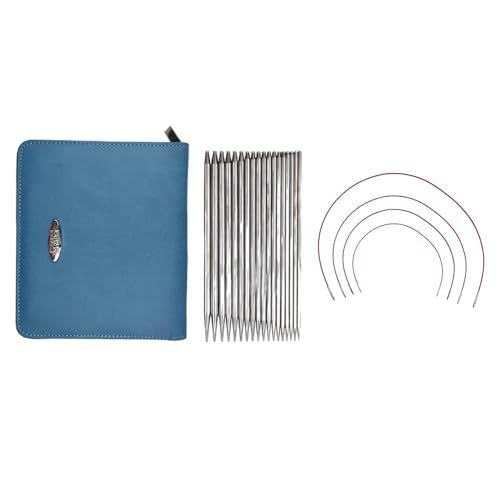 Kits de agujas circulares intercambiables KTUXZCI con accesorios y estuche organizador de costura