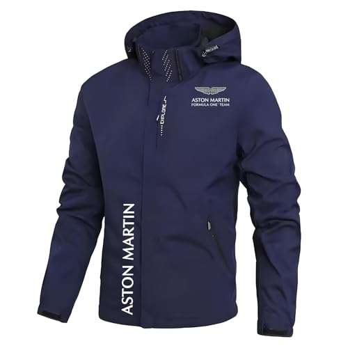 HGADXVBE Chaqueta ligera impermeable para hombres A.s.t.o.n M.a.r.ti.n, Chaqueta de abrigo delgada para hombres en otoño e invierno, Chaqueta resistente al desgaste de varios, ciudad(Dark Blue,XL)
