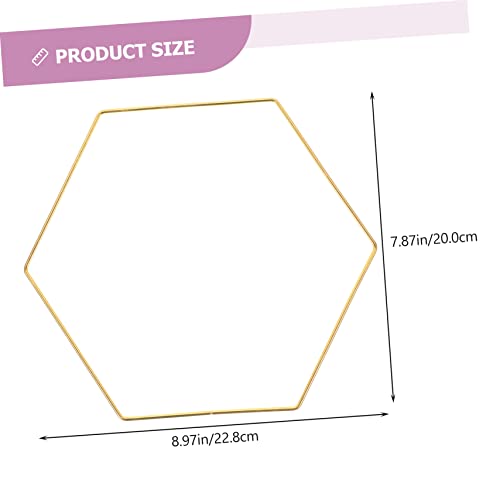 Aros hexagonales estables para crear centros de mesa de hierro sin caídas 6
