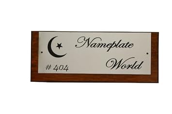 Executive Nameplate with Chand Tara