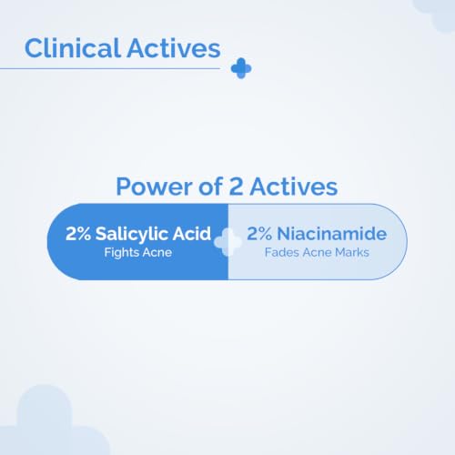 Image of The Derma Co 2% Sali-Cinamide Anti-Acne Face Wash | With 2% Salicylic Acid & 2% Niacinamide I Treats Active Acne & Fades Marks I For Oily & Combination Skin I Power of 2 Actives | For Men & Women | 200 ml