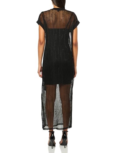 Women's Giana Metallic Open Stitch Midi Dress2