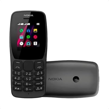 Celular Básico com Design Minimalista, Teclado Numérico, Interface Simples, Tela Pequena, Preto