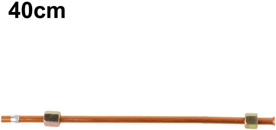 Copper Plated Aluminum Air Compressor Exhaust Tube Copper Tone Replacement, Direct-connected Air Compressor Accessories Intake Pipe For Household Air Compressors(400mm)