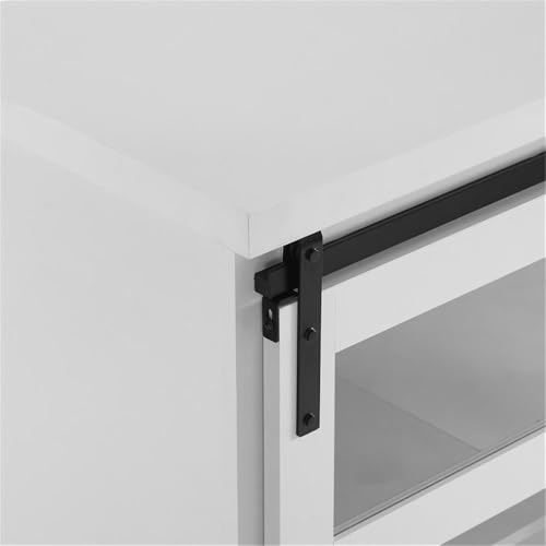 Walker-Edison-Weston-Modern-Farmhouse-Sliding-Glass-Door-Storage-Console-32-Inch-White Walker Edison Weston Modern Farmhouse Sliding Glass Door Storage Console 32 Inch White