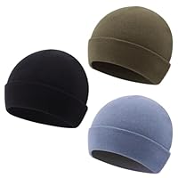 PESAAT Newborn Hospital Hat Infant Baby Boy Girl Cotton Beanie Preemie 0-12months Hats (CA/US, Age, 0 Months, 6 Months, Black+Army Green+Haze Blue)