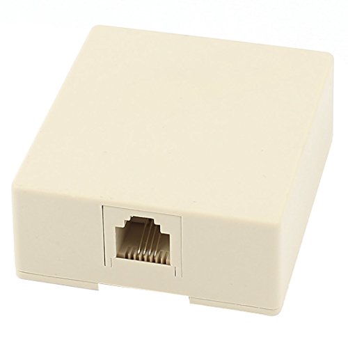 Prise RJ11 boîtier en saillie modulaire à port unique 4 broches pour téléphone