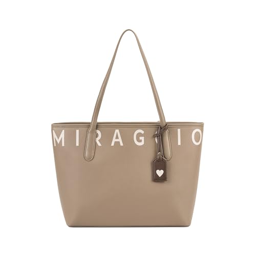 Image of Miraggio Akiva 13 Inch Laptop Tote Bag For Women Office Use | Office Tote Bag With Padded Laptop Sleeve And Zipper Closure | Stylish Totes