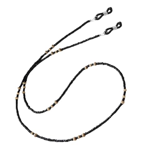 BESPORTBLE 2Pcs Retro Wooden Bead Glasses Chain Fashion Eyewear Rope Anti-lost Neck Strap for Men Women Portable Stylish Spectacles Accessory