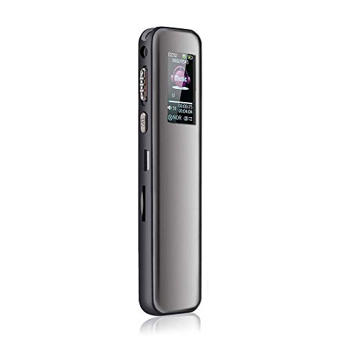 Digital Voice Recorder 8GB Mini Dictaphone Recorder for Lectures Meetings Interviews MP3 Music Recording Playback Built-in Micro