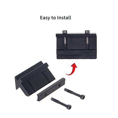 ToopMount Tactical Rifle Rail 4 Slot 45 Degree Angle Offset Rail Mount ...