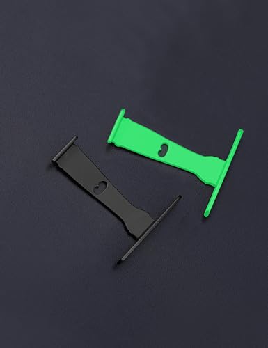 Image of Metallic Replacement Wicket for Oakley Sutro OO9406 /Sutro Asian Fit OO9406A /Sutro S OO9462 Sunglasses - Black+Light Green