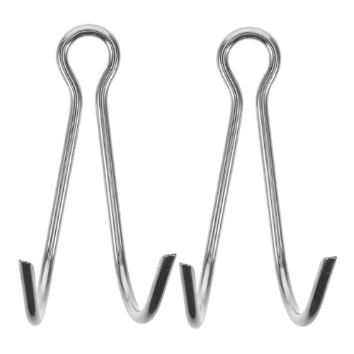 KICHOUSE 2 Pcs Stainless Steel Double Reef Hooks Scuba Diving Gear Snorkeling Diving Hook