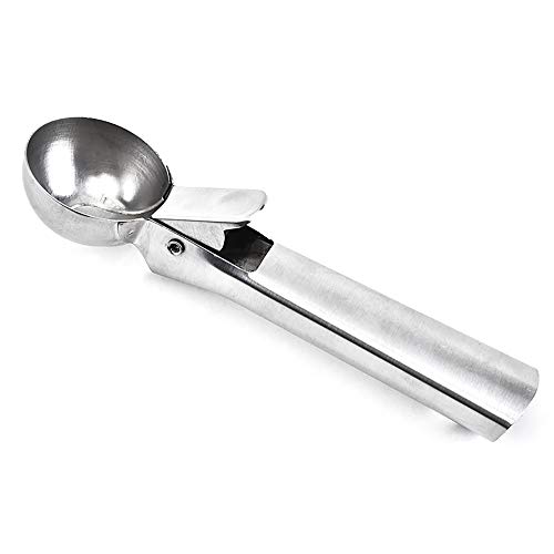 Colher de sorvete com alavanca de gatilho Pá de sorvete de aço inoxidável Aperto confortável para fr