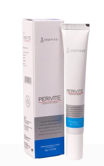 Ceuticoz Perivite Under Eye Cream| Multifunctional Peptide Based Periorbital Treatment Cream | Tube of 20gm
