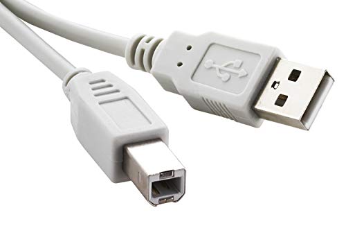 Preisvergleich Produktbild Grundix® USB Druckerkabel - Scannerkabel - Verbindungskabel zum Drucker (1,8m, Grau)