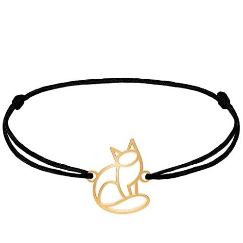 Cadeau femme homme enfant : bracelet chat en étain artisanal, un bijou totem fabriqué en France