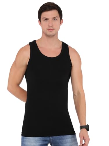 Image of Macroman M-Series Modern Ribbed Vest for Men, 100% Cotton, Pack of: 1