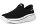 Skechers Women's Go Walk Arch Fit N-Joy Arianne Hands Free Slip-Ins Sneaker, Black, 8.5