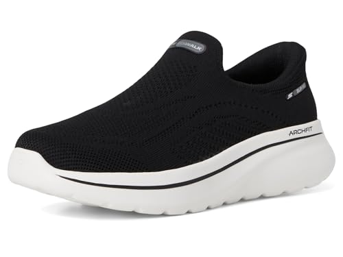 Skechers Women's Go Walk Arch Fit N-Joy Arianne Hands Free Slip-Ins Sneaker, Black, 9 - image 8