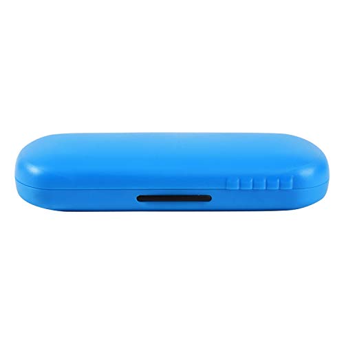 Image of VIVID Vision Unisex Adult Lightweight Eyewear Specs Case Cover | Free With Cleaning Cloth | Protect Eye Glasses | Plastic | Spectacles | Cases | IC - 632 ABS Light Blue with Cloth