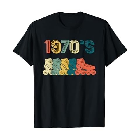 Roller Skate T-Shirt Skating 70s Retro Shirt Gift T-Shirt Cover