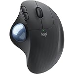 Logitech M575 Ergonomic Wireless Trackball USB Mouse, Black (910-005869)