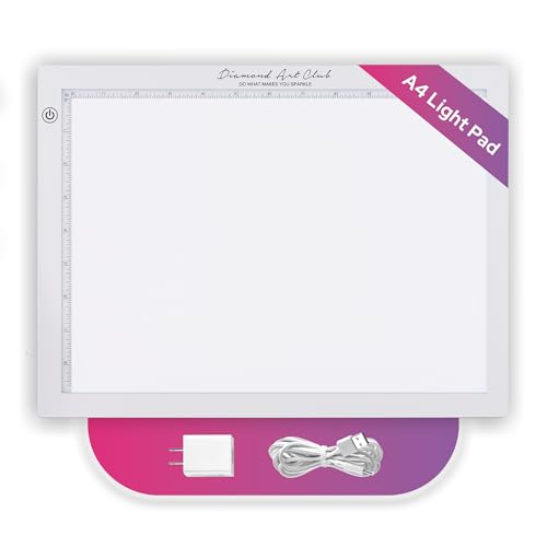 DIAMOND ART CLUB - NEW A4 Light Pad, USB LED Light Board for Diamond Painting and DIY Crafting, Diamond Art Tools and Accessories, 14.1' x 10.6'
