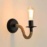 Comely Apliques de Pared Vintage, Negro (No Incluye Bombilla)