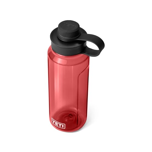 Image of YETI Yonder Water Bottle with Yonder Tether Cap, Lightweight, Leakproof and BPA-Free
