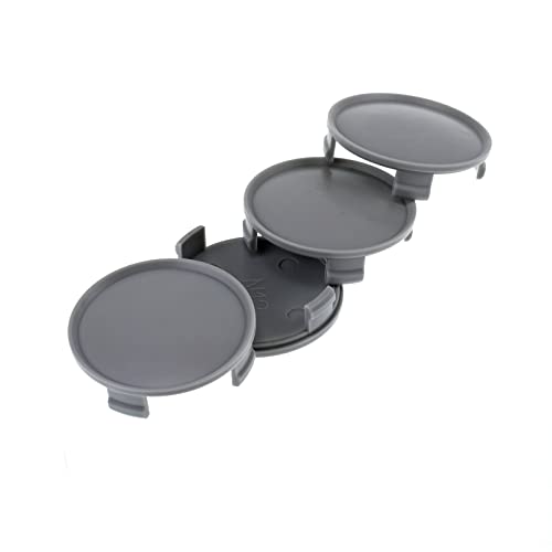 CRK 4 x 74,5 mm Moyeu Capuchons Jantes Couvercle Moyeu de roue Capuchons Gris incurvé, peut Mercedes Rial Cover