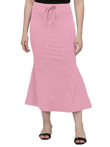 Image of Mehrang Stretchable Shimmer Saree Shapewear Petticoat for Women, Skirts for Women,Shape Wear Dress for Saree
