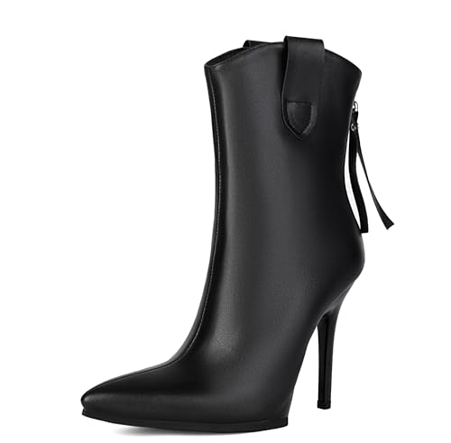 Bottines de soirée pointues Dx1119 pour illuminer vos nuits en talon aiguille