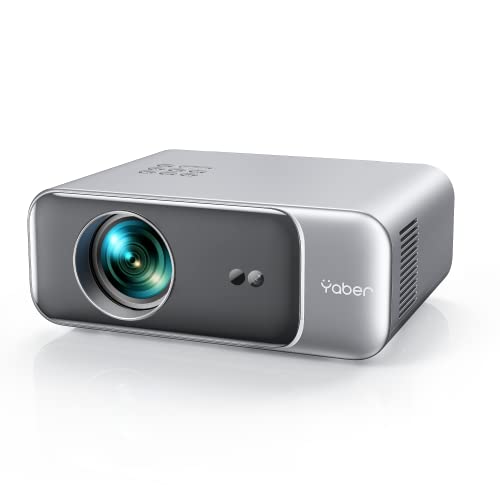 Proiettore WiFi Bluetooth 500 ANSI 1080P Nativo Full HD, Proiettori Supporta 4K, YABER V9 Videoproiettore Fuoco Automatica Keystone, Funzione Zoom Videoproiettori per Telefono/TV Stick/PS5 HDMI AV USB