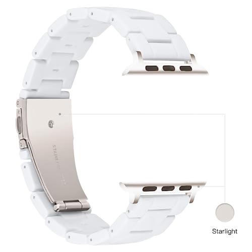 Image of Light House Apple Watch Bands-Fashion Lightweight Resin iWatch Bands for Women Men 38mm /40mm /41mm /42mm(Series 11 10), 49mm /46mm /45mm /44mm /42mm(S 3 2 1), Compatible with Apple Watch Series 11 SE 10 9 8 7 6 5 4 3 Ultra