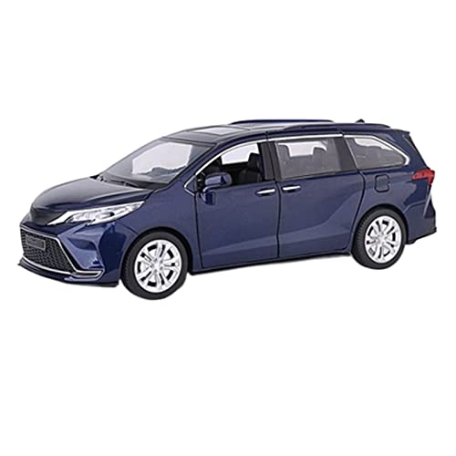 Car Diecast Model 1:24 For Toyotas For Sienna Alloy Car Model Diecast Metal Vehicles Car Model Sound And Light Simulation Collection Children Toy Gift (Color : Blue) #TOP8