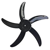 Paquete de 5 cuchillas de repuesto para ventiladores de 20 pulgadas, 500 mm de diámetro y agujero central de 8 mm, hechas de ABS para un flujo de aire superior y bajo ruido