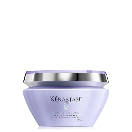 Kérastase Máscara Blond Absolu Masque Ultra-Violet, Cabelos loiros, descoloridos, Hidratação, neutraliza os tons amarelados, Ácido Hialurônico, Flor de Edelweiss, 200 ml