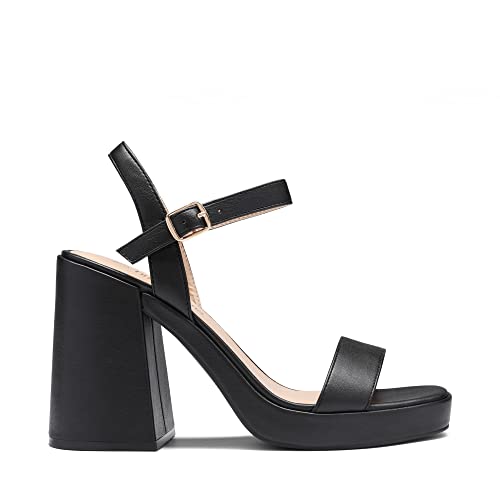 Image of DREAM PAIRS Heels for Women Block Chunky Platform Sandal