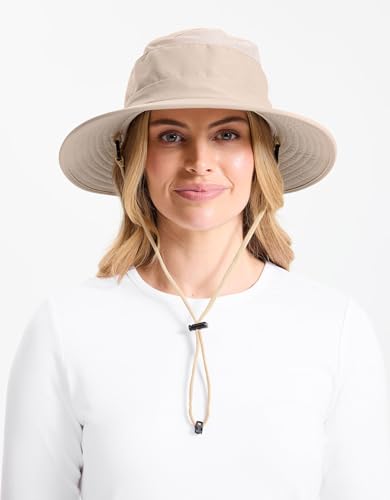 Sombrero protector solar beige para mujer talla pequeña miniatura 6
